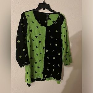 ali miles 3/4 blouse for women size M